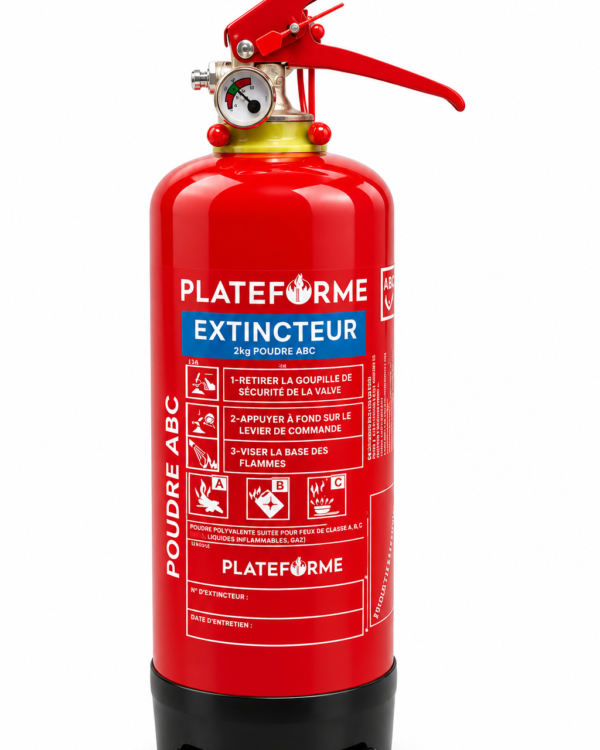 Extincteur à poudre ABC – 2 kg